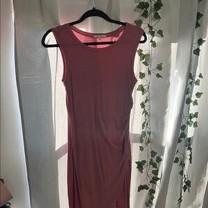 Elegant Sleeveless Pink Dress